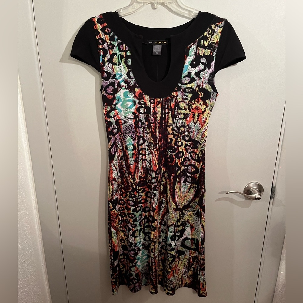 Eva Varro Multicolor Animal Print Dress